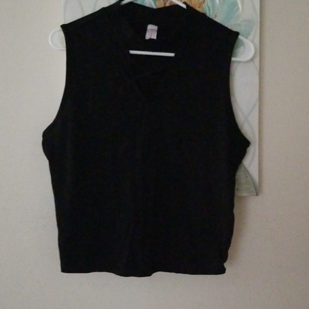 Black crop top 1x
